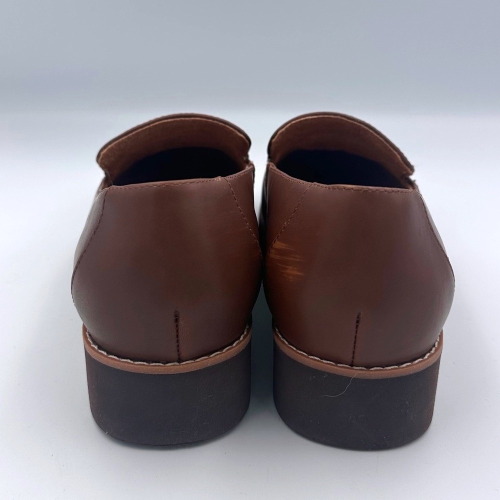 Vionic Kensley Brown Leather Slip On Loafers Women's Size 6.5 - Picture 3 of 7